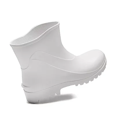 Bota PVC Bracol Branca Cano Curto com Forro