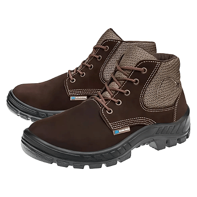 Botina Marluvas Nubuck Café com Elástico