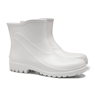 Bota PVC Cano Extra Curto Branca Bracol