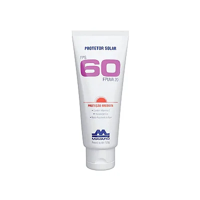 Protetor Solar Mavaro FPS 60 120g