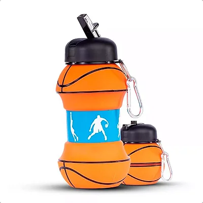 Garrafa Infantil Dobrável Basquete