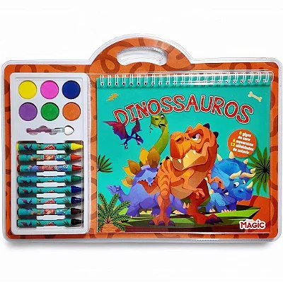 Kit de Colorir Dinossauros