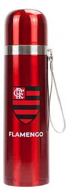 Garrafa Térmica Inox Flamengo