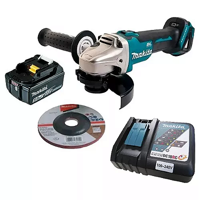 Kit Esmerilhadeira Angular 18v Dga504z  + 1 Bat 5ah e carregador Makita