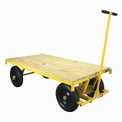Carrinho Plataforma De Madeira Cap. 600 Kg Mp-600 Lynus