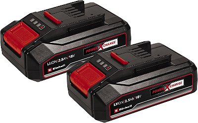 Kit 2 Baterias Power X-Change Íons De Lítio 2.5ah 18v - Einhell