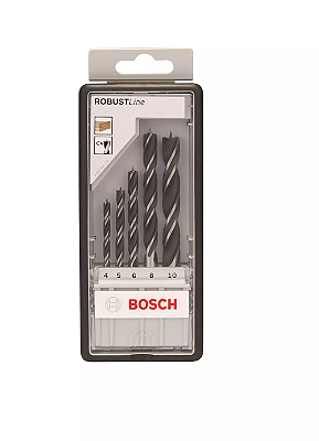 Jogo De Brocas 4 A 10mm Robust Line Madeira 5pcs – Bosch