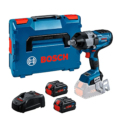 Chave De Impacto 3/4" 1600nm 18v Com 2 Baterias 8.0ah 1 Carregador E Maleta Gds 18v-1600hc - Bosch