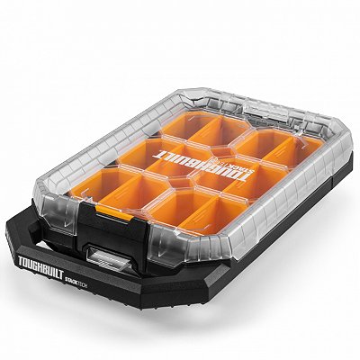 Organizador Compacto De Baixo Perfil Stacktech C/ Tampa Translucida Tb-B1-O-10c - Toughbuilt