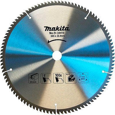 Disco De Serra 12" Furo 25,4 100d Aluminio - Makita