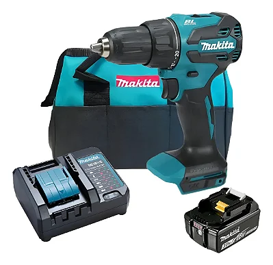 Kit Furadeira Dhp490z + Carregador Dc18wc + 1 Bl1830b + Bolsa - Makita