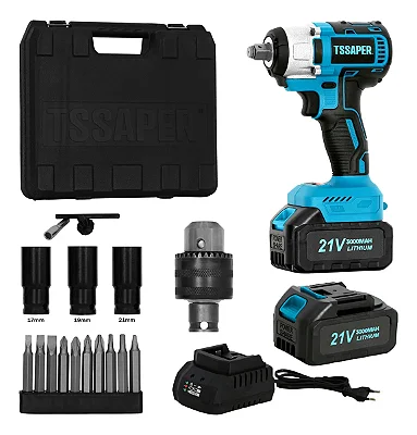 Chave De Impacto 1/2" 21v Com Bateria Tsch21-2 - Tssaper