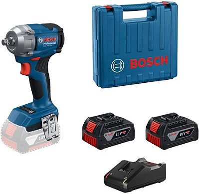 Chave De Impacto Gds 18v-350 + Carregador E 2 Bat 4ah - Bosch