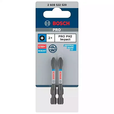 Bit Pro Phillips Impact Ph2 55mm C/ 2und - Bosch