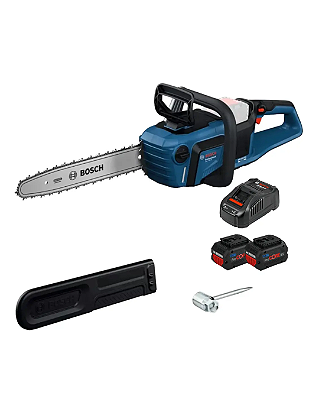 Motosserra Gke 18v-40 + 2 Bateria + Carregador Bosch Azul 18v