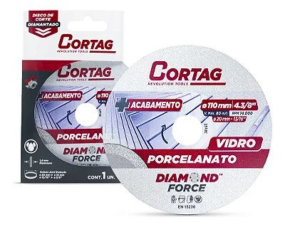 Disco Diamantado Porcelanato/vidro Cortag