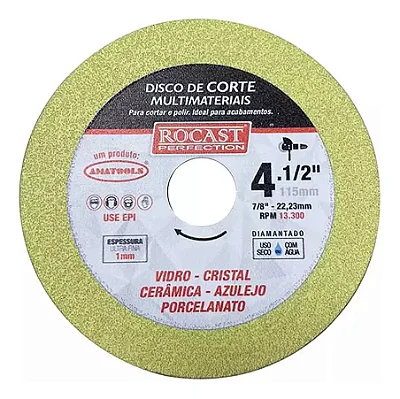 Disco De Corte Multimateriais - Rocast