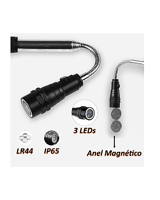 Lanterna Telescópica Flexível Multi Funcional Vonder
