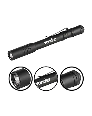 Lanterna Caneta Recarregável 3,5w Led Cree Lcr350 Vonder
