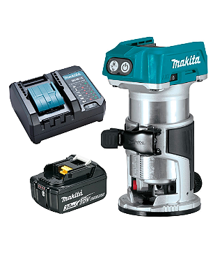 Kit Tupia Laminadora Eletronica Bateria Drt50z-p Makita