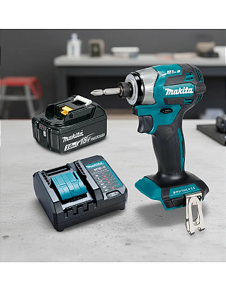 Parafusadeira De Impacto Dtd173z +bateria 3ah E Carr Makita