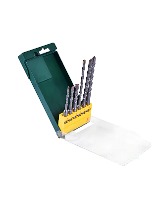 Jogo de brocas Bosch SDS Plus-1 para concreto Ø 5-6-6-8-8-10 mm com 6 peças
