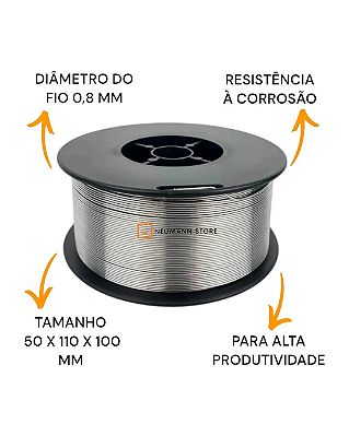 Arame Solda Mig Sem Gás 0.8mm 0,9kg Lynus