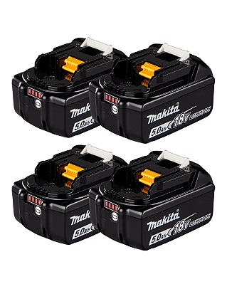 Kit 4 Bateria 18v Litio Li-ion Makita Bl1850 5ah