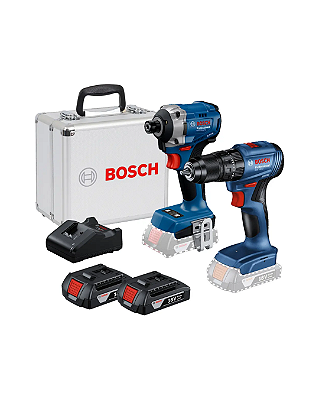 Combo Gsb 185-li + Gdr 18v-215 Com 2 Baterias E Maleta Bosch
