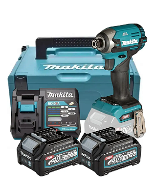 PARAFUSADEIRA DE IMPACTO A BATERIA 40V TD003GA202 - MAKITA
