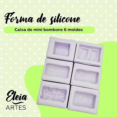 Caixa de mini bombons 6 moldes