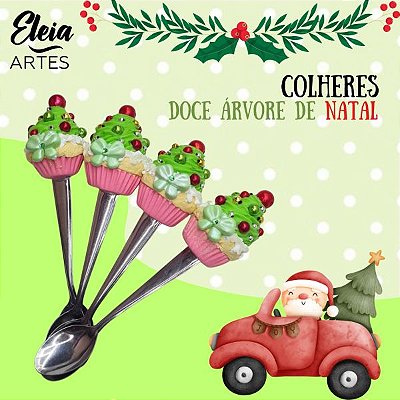 Colheres doce arvore de natal