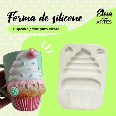 Cupcake/Flor para Xicara