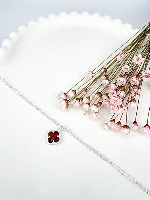 Pulseira Trevo Vermelho