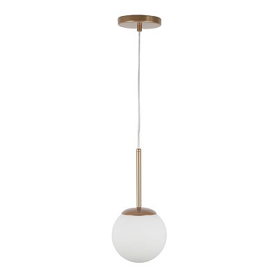 Pendente Jabuticaba /1 Globo de Vidro - Rose Gold
