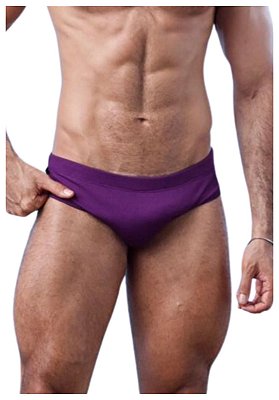 Sunga Slip Canelada Roxa Tulum