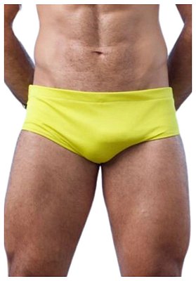 Sunga Slim Canelada Amarela Havana