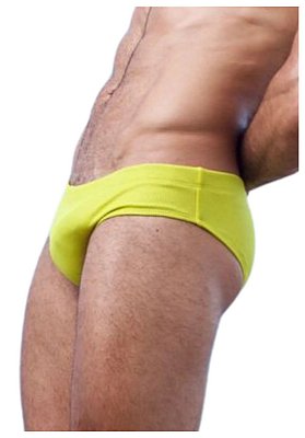 Sunga Slip Canelada Amarela Arraial