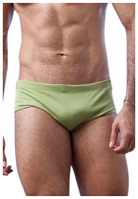 Sunga Slim Canelada Verde Barcelona