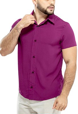 Camisa Viscolinho Rosa Nazaré