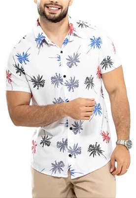 Camisa Viscolinho Estampada Balandra