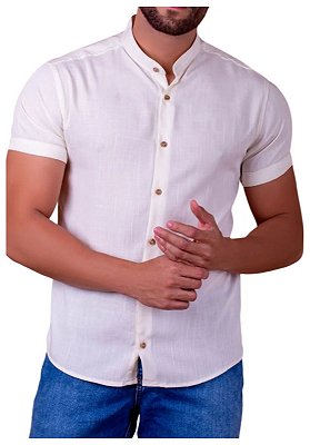 Camisa Lisa Gola Padre Branca Heink