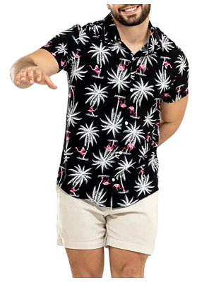 Camisa Viscose Estampada Ocaso