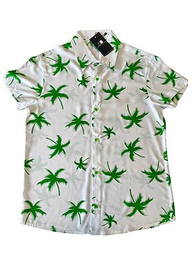 Camisa Viscolinho Estampada Palmer