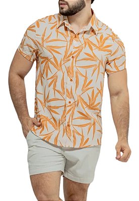Camisa Viscolinho Estampada Nassau