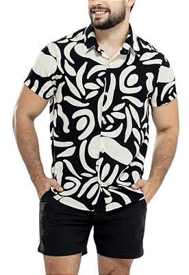 Camisa Viscolinho Estampada Apho