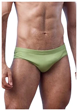 Sunga Slip Canelada Verde Itaunas