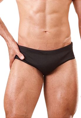 Sunga Slip Canelada Preta Hoek