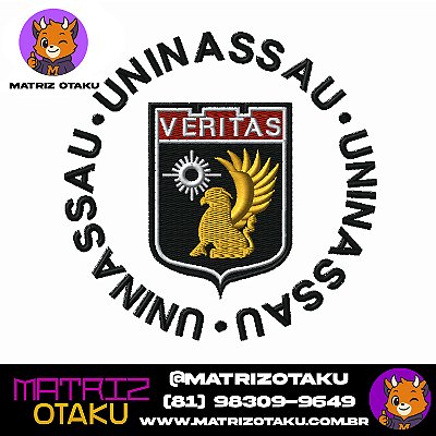Matriz De bordado Logo Uninassau Veritas Matriz Otaku