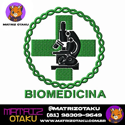 Matriz de bordado Biomedicina 10cm Matriz Otaku